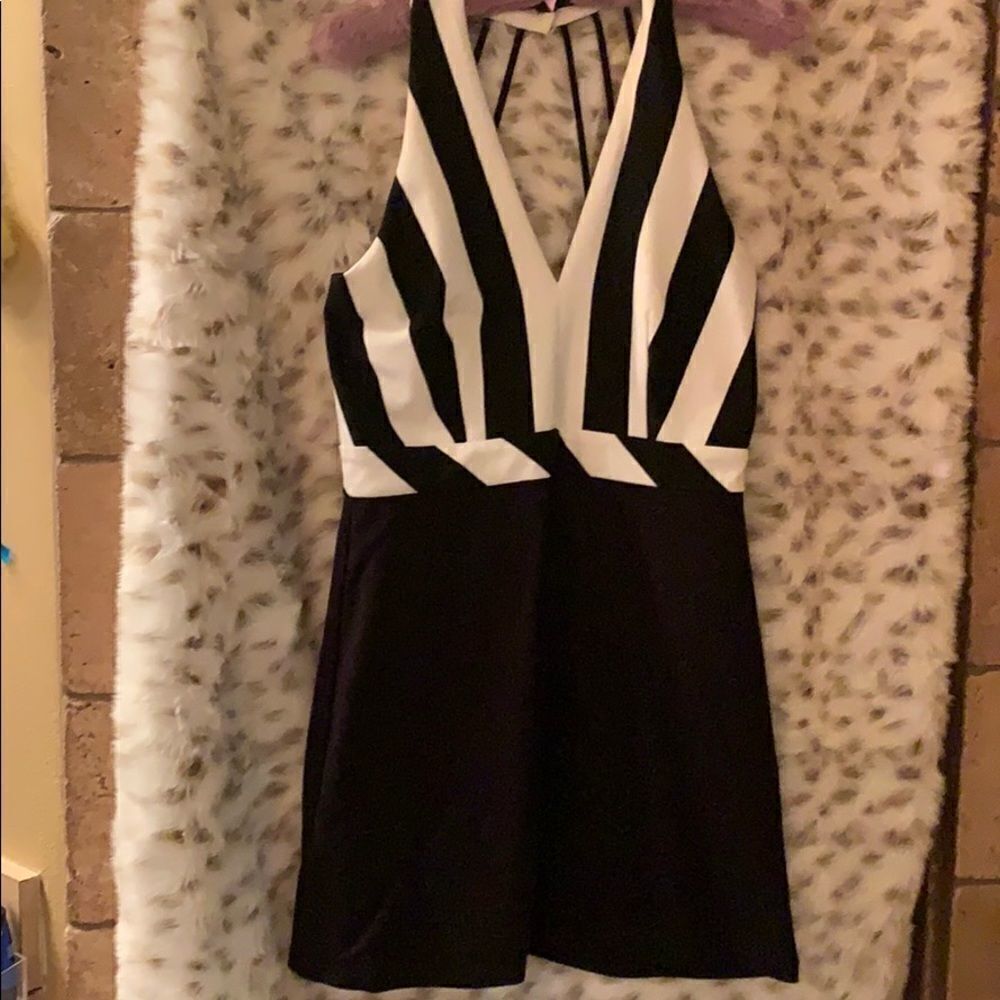 Black and white dress